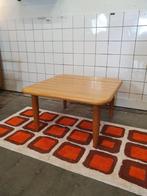 80s design chunky salontafel massief, Minder dan 50 cm, Rond, Ophalen of Verzenden, Eikenhout