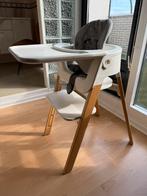 Stokke steps stoel met babyzit en tafelblad, Ophalen, Zo goed als nieuw, Meegroeistoel