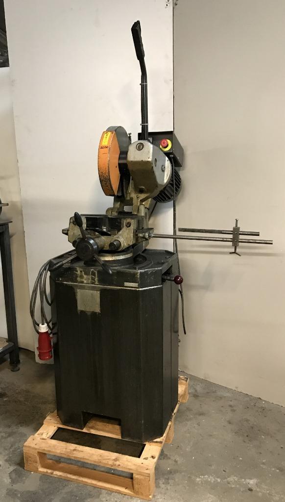 Metaal afkortzaag, Huvema HU315 CKL, aan-/afvoerrollenbaan, Doe-het-zelf en Verbouw, Gereedschap | Zaagmachines, Gebruikt, Afkortzaag