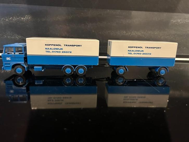 Lion Daf 3300 combi Koppenol izgst, Hobby en Vrije tijd, Modelauto's | 1:50, Zo goed als nieuw, Bus of Vrachtwagen, Lion Toys