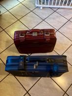 Twee koffers, Sieraden, Tassen en Uiterlijk, Koffers, Ophalen, Gebruikt, Hard kunststof