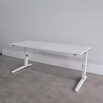 Steelcase knop instelbaar bureau - 180x90cm - H64-92 - BR81, Gebruikt, -, -, In hoogte verstelbaar