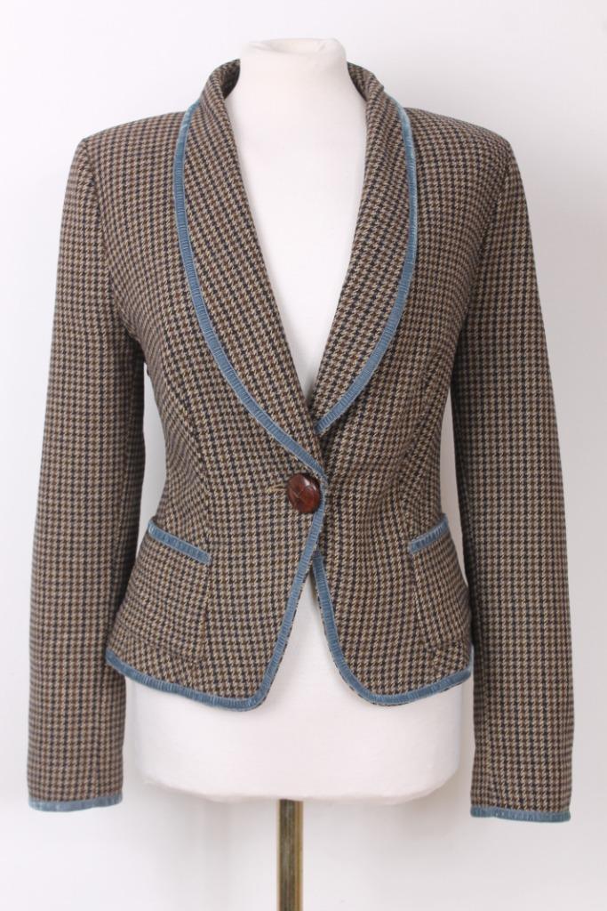 Lamswollen jasje van DRYKORN maat M, Kleding | Dames, Jasjes, Kostuums en Pakken, Zo goed als nieuw, Jasje, Maat 38/40 (M), Bruin