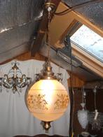 Mooie glazen bol lamp, Huis en Inrichting, Ophalen of Verzenden, Zo goed als nieuw, Glas, 50 tot 75 cm