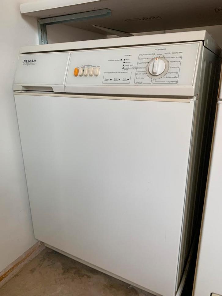 Miele wasdroger type T565C, Witgoed en Apparatuur, Wasdrogers, Gebruikt, Luchtafvoer, 6 tot 8 kg, 85 tot 90 cm, Ophalen