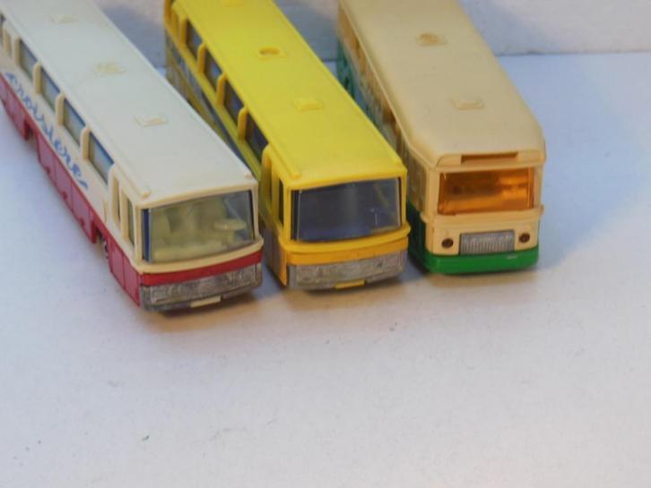 3 x LIJN Busjes   1:87 -  MAJORETTE, Hobby en Vrije tijd, Modelauto's | 1:87, Gebruikt, Bus of Vrachtwagen, Majorette, Ophalen of Verzenden