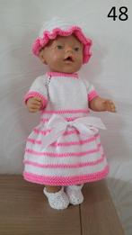 Gebreide kleertjes Baby pop 42cm Nieuw poppenkleding, Ophalen of Verzenden, Nieuw, Babypop