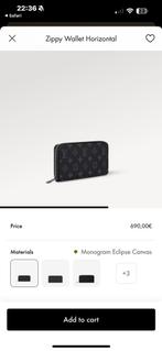 Louis vuitton zippy wallet origineel, Zwart, Zo goed als nieuw, Leer, Ophalen