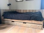 Steigerhouten bed 90x200, Ophalen, Gebruikt, 90 cm, Eenpersoons