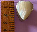 Verzilverd pillendoosje hartvorm parelmoer/schelp dekseltje, Ophalen of Verzenden