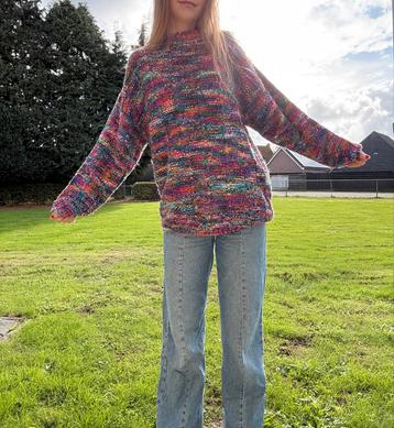 Vintage Gebreide Gekleurde Trui - Valt als S beschikbaar voor biedingen