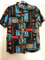 herenblouse korte mouw, maat L, Ophalen of Verzenden, Zo goed als nieuw, Blauw, Halswijdte 39/40 (M)