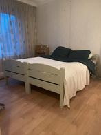 Houten bedframe, Huis en Inrichting, Slaapkamer | Bedden, Ophalen, Gebruikt, 90 cm, 200 cm