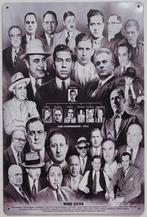 Wiseguys Maffia Gangsters reclamebord van metaal wandbord