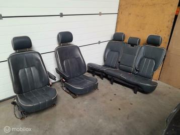 Stoelen + bank Land Range Rover L322 Vogue Zetels Leer Blauw beschikbaar voor biedingen