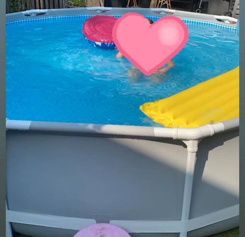 Nette Grote zwembad met toebehoren, Tuin en Terras, Zwembaden, Zo goed als nieuw, Minder dan 80 cm, 400 cm of meer, 300 cm of meer