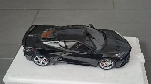 1:18 TSM Top Speed Corvette C8 zwart, Hobby en Vrije tijd, Modelauto's | 1:18, Nieuw, Auto, Overige merken, Ophalen of Verzenden