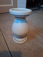 Zgan kaarsenhouder kaarsenstandaard gebroken wit steen, Huis en Inrichting, Woonaccessoires | Kandelaars en Kaarsen, Overige materialen