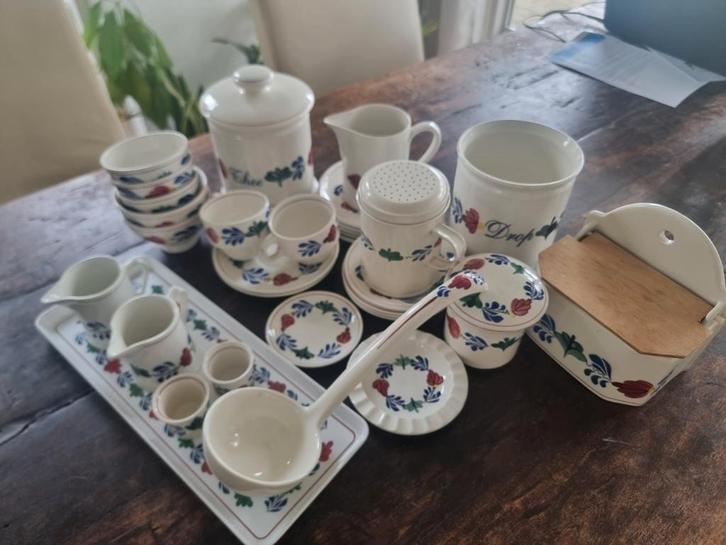 Boerenbont Servies, Antiek en Kunst, Antiek | Servies compleet, Ophalen of Verzenden