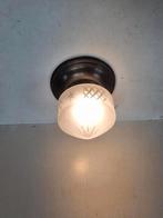 Antieke plafonnière,, Ophalen of Verzenden, Gebruikt, Glas