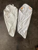 Twee baby badcapes/omslagdoeken, Ophalen of Verzenden, Gebruikt, Hema
