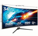 34inch ultra wide curved monitors, Computers en Software, Monitoren, Gaming, Curved, VA, Nieuw