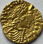Frankrijk gouden Merovingische tremissis onbekend type!, Ophalen of Verzenden, Frankrijk, Losse munt, Goud