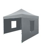 Partytent 3x3m Aluminium – Wit of Grijs – Compleet zijwanden, Tuin en Terras, Opvouwbaar, Geen, Minder dan 4 meter, Nieuw