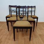 Antieke Mahoniehouten eetkamerstoelen, stoelen, Valkenswaard, Gebruikt, Bruin, Info@flashbackfurniture.nl