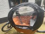 Regenhoes Babboe City (E) Bakfiets, Fietsen en Brommers, Fietsen | Bakfietsen, Gebruikt, Huif, 2 kinderen, Ophalen
