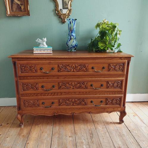 Lucky Vintage grote ladekast XL Frans Brocante Louis XV, Huis en Inrichting, Kasten | Ladekasten, Gebruikt, Minder dan 100 cm
