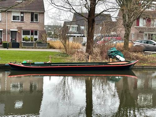 Langedijker koolschuit 9,9 meter lang   praam, tuindersvlet, Watersport en Boten, Motorboten en Motorjachten, Gebruikt, Staal