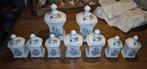 Kruiden potjes kruidenpotjes hand made Delft peper zout etc, Ophalen