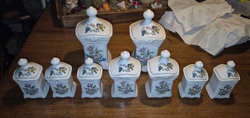 Kruiden potjes kruidenpotjes hand made Delft peper zout etc, Antiek en Kunst, Antiek | Servies los, Ophalen