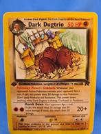 Dark Dugtrio 23/82 - Team Rocket (1st edition), Hobby en Vrije tijd, Verzamelkaartspellen | Pokémon, Gebruikt, Losse kaart, Verzenden