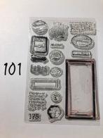 Stempels 101, Ophalen of Verzenden, Zo goed als nieuw, Clearstamp