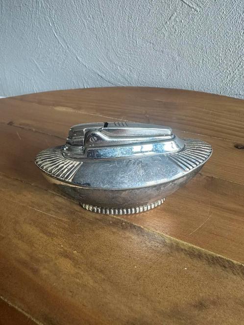 Stijlvol verzilverde aansteker - tijdloos & elegant, Antiek en Kunst, Antiek | Goud en Zilver, Zilver, Ophalen of Verzenden