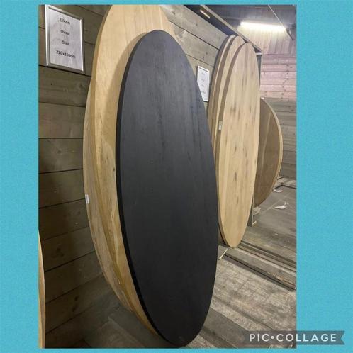 Eiken bladen, rond , ovaal, rechthoek, Huis en Inrichting, Tafels | Eettafels, Nieuw, 200 cm of meer, Vijf personen of meer, Ovaal