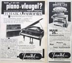 10 vintage advertenties reclames piano vleugel orgel 1935-68, Ophalen