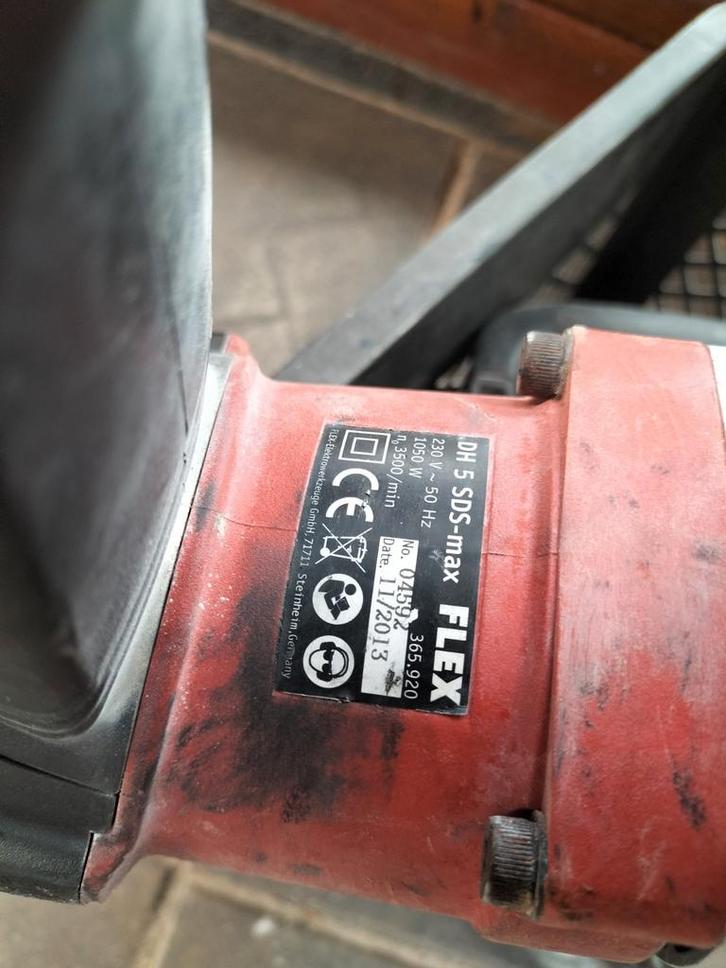 Flex Breekhamer DH 5 SDS-max, Doe-het-zelf en Verbouw, Gereedschap | Boormachines, Gebruikt, Boor- en/of Breekhamer, 600 watt of meer