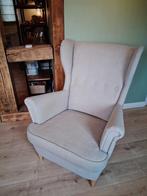 T.E.A.B. IKEA Strandmon oorfeautuil incl gratis voetenbank, Huis en Inrichting, Fauteuils, Ophalen, Gebruikt, 75 tot 100 cm, Minder dan 50 cm