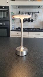 Draadloze metalen USB oplaadbare LED tafellamp (zilver), Huis en Inrichting, Lampen | Tafellampen, Ophalen, Draadloos, Nieuw, Metaal