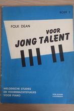 Folk Dean voor Jong Talent boek 2, Les of Cursus, Piano, Gebruikt, Ophalen of Verzenden