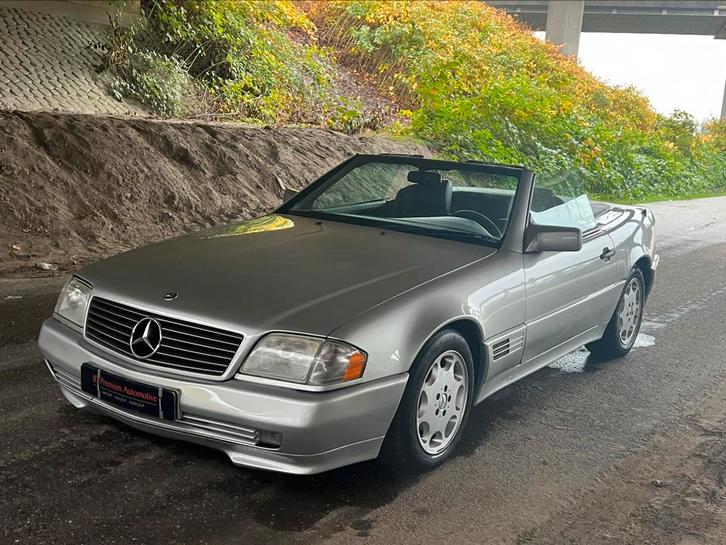 Mercedes 300SL R129 Roadster | Brilliant Silver | Nieuwe APK, Auto's, Mercedes-Benz, Bedrijf, SL, Benzine, Cabriolet, Automaat