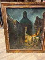 Schilderij met een dorpsgezicht, Ophalen of Verzenden