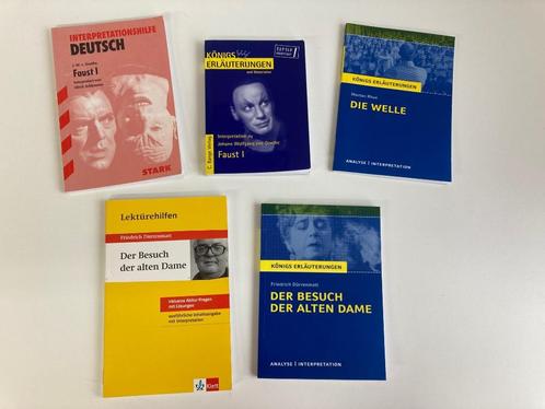 Duits: div. Erläuterungen - Interpretationshilfen Literatur, Boeken, Schoolboeken, Gelezen, Duits, Ophalen of Verzenden