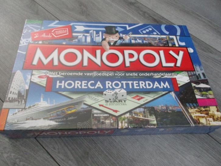 bordspel in seal Monopoly Horeca Rotterdam Monopolie limited, Hobby en Vrije tijd, Gezelschapsspellen | Bordspellen, Nieuw, Een of twee spelers