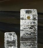 Floris Meydam Leerdam 2 kandelaars groot en klein, Antiek en Kunst, Antiek | Glas en Kristal, Ophalen of Verzenden