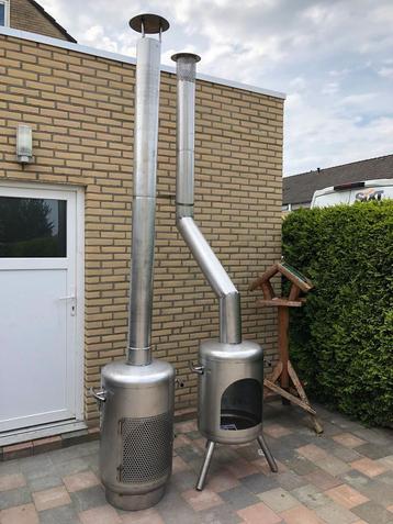 Rvs buitenhaard terrashaard buitenkachel tuinkachel kachel beschikbaar voor biedingen