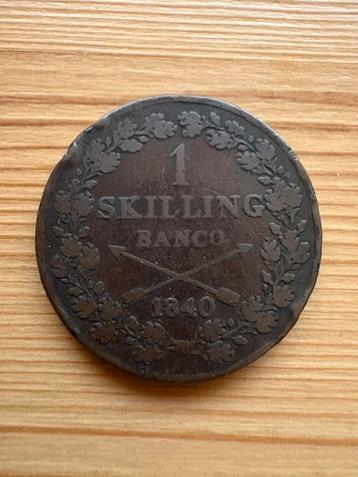 1 Skilling 1840 beschikbaar voor biedingen